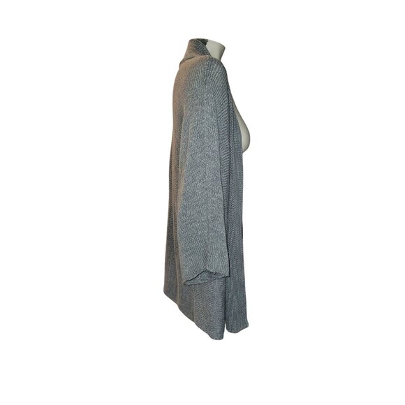 Eileen‎ Fisher Womens Open Front Cardigan Sweater XL Gray Knitted Lightweight - Picture 4 of 7